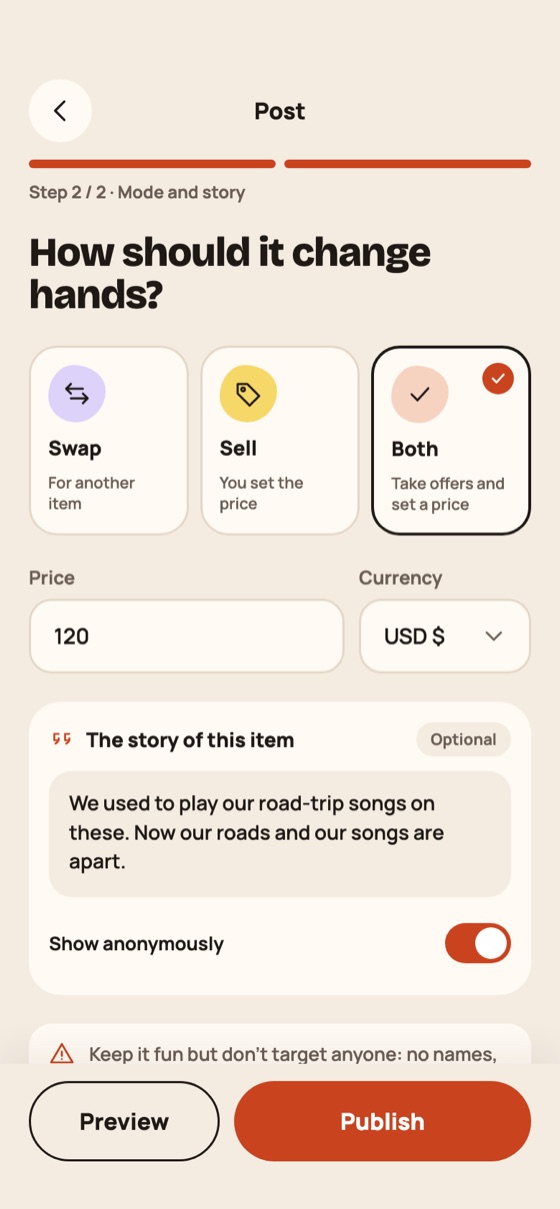 Post a listing