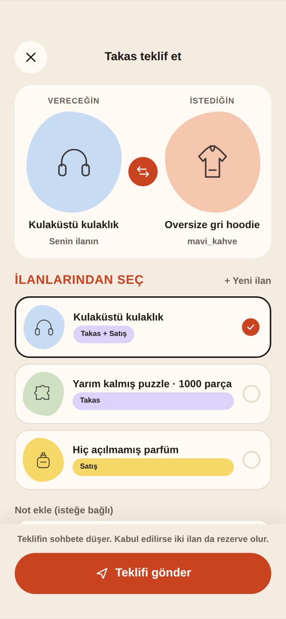 Takas teklifi